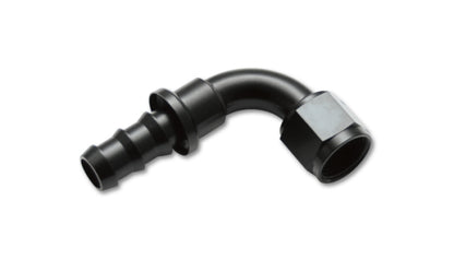 Vibrant -4AN Push-On 90 Degree Hose End Fitting - Aluminum