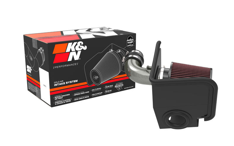 K&N Engineering 69-6036TC Silver Typhoon Cold Air Intake for Mazda 3 2.5L Turbo