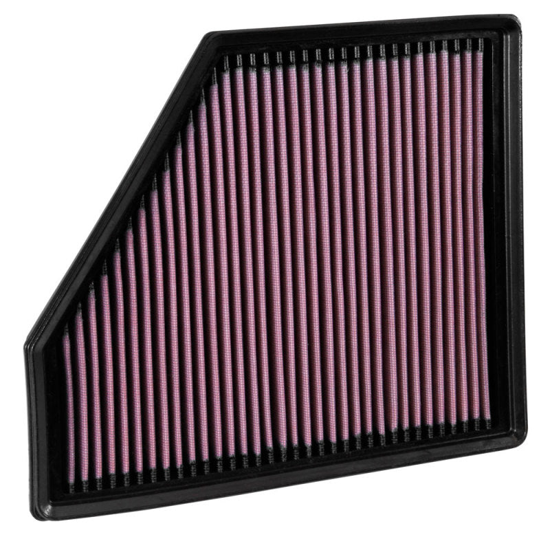 K&N Engineering 33-5047 High-Flow Reusable Drop-In Air Filter for Chevrolet Camaro 6.2L SS (2016-2020)