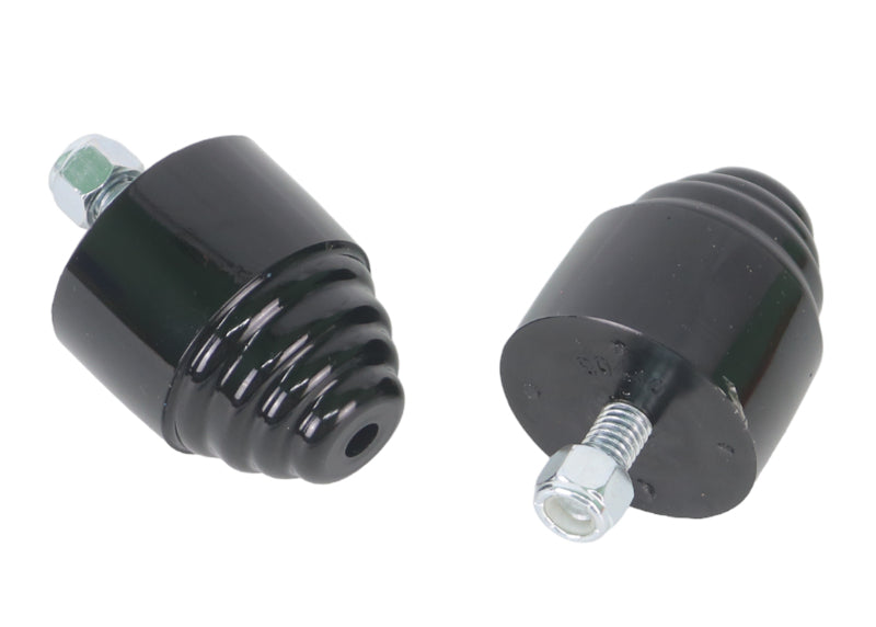 Whiteline W93475 Bump Stops for Automotive Suspension Replacement, 2-Inch Outer Diameter, 2.125-Inch Height, 3/8-Inch Stud