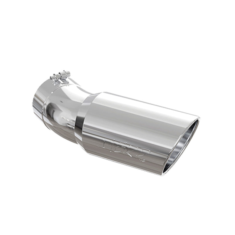 MBRP Universal Exhaust Tip 6-Inch Outer Diameter, 5-Inch Inlet, 15.5-Inch Length, T304 Stainless Steel for Silverado 2500 HD & 3500 HD