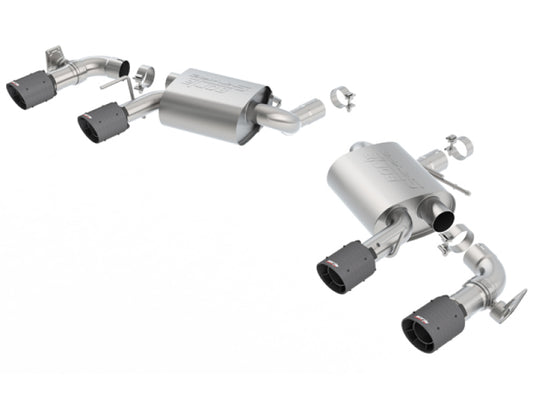 Borla S-Type Axle-Back Exhaust System for Chevrolet Camaro SS & LT1 6.2L V8 (2016-2024) with Dual Mode Valves and Carbon Fiber Tips