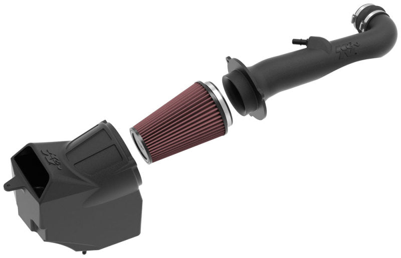K&N Engineering 63-1576 Enclosed Cold Air Intake System for 2018-2019 Jeep Wrangler JL V6-3.6L