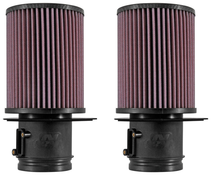 K&N Engineering High-Flow Reusable Air Filter Part E-0658 for 2014-2017 Audi R8 and 2015 Lamborghini Huracan