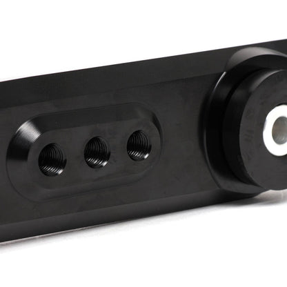 BLOX Racing V2 Billet Rear Lower Control Arms with Poly Bushings for 1996-2000 Honda Civic - Black