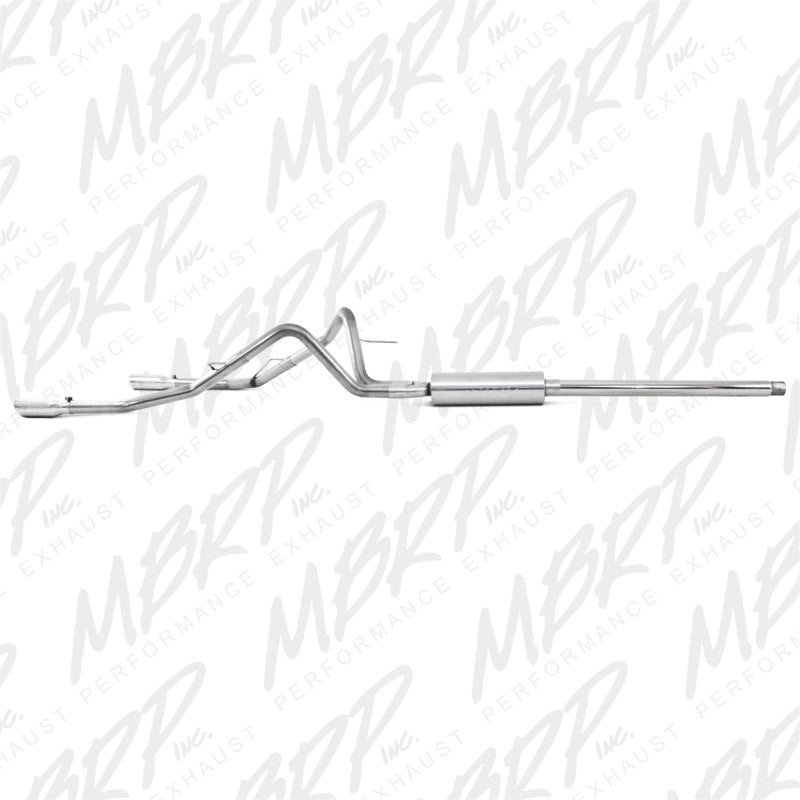 MBRP Armor Plus Series Cat Back Exhaust System for 2004-2008 Ford F-150 4.6/5.4L - Dual Split Rear Exit with 3.5-inch Tips
