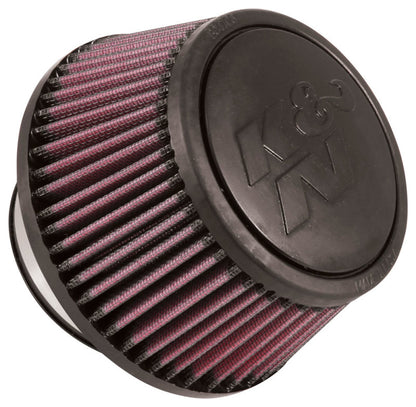 K&N Engineering RU-5288 Universal Round Clamp-On Air Filter – 3-inch Flange ID, 6-inch Base OD, 4.625-inch Top OD, 3-inch Height