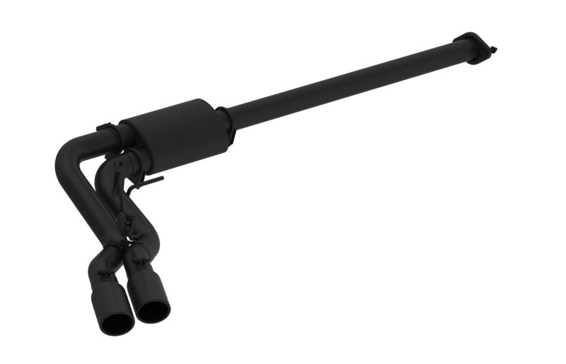 MBRP Armor BLK Series 3-Inch Cat Back Exhaust System for Ford F-150 (2015-2016) with Black Coated Finish