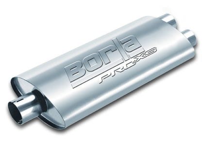 Borla PRO-XS Universal Center/Dual Oval Muffler 2.5 Inch Inlet and Dual 2.5 Inch Outlets