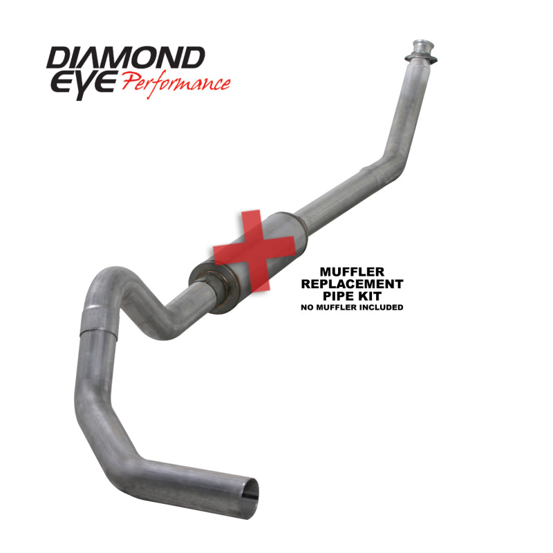 Diamond Eye Performance 4-inch Turbo Back Exhaust Kit for 1994-2002 Dodge Ram 2500/3500 with 5.9L Cummins Engine