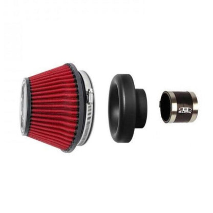 BLOX Racing Shorty Performance 5-inch Air Filter with 4-inch Velocity Stack and Coupler Kit