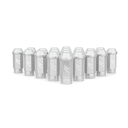 Mishimoto Aluminum Locking Lug Nuts 1/2 x 20, 23-Piece Set in Silver
