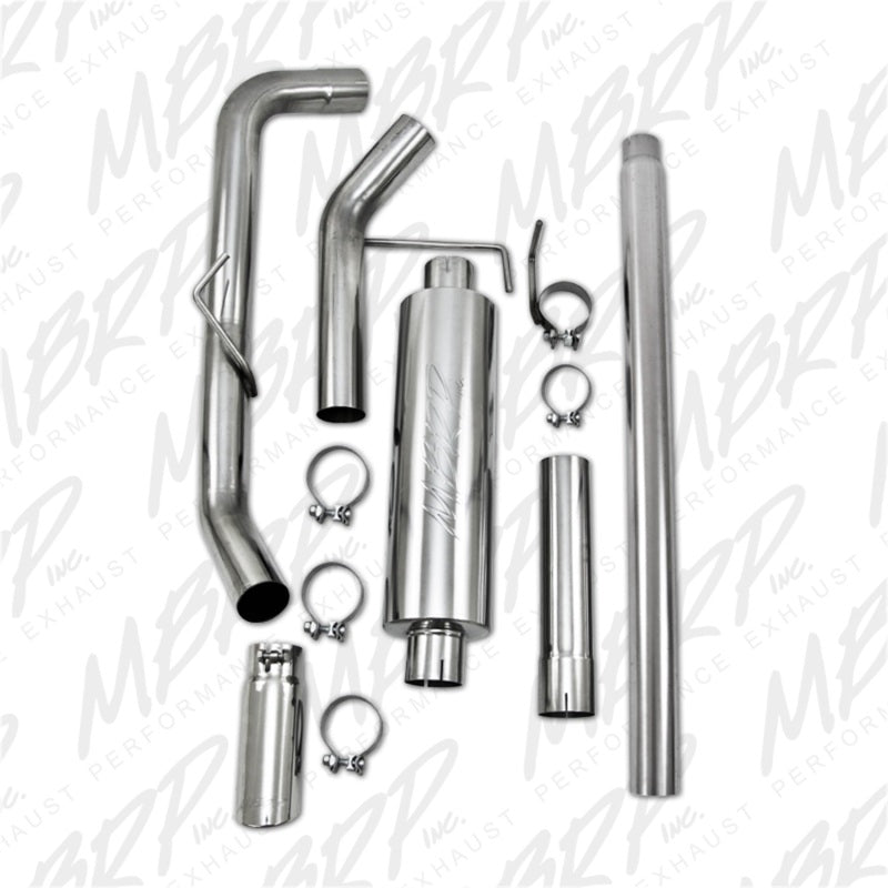 MBRP Armor Plus Series Cat Back Exhaust System for Ford F-150 (2004-2008) - Single Side Exit, 3 Inch Diameter with T409 Stainless Steel Tips