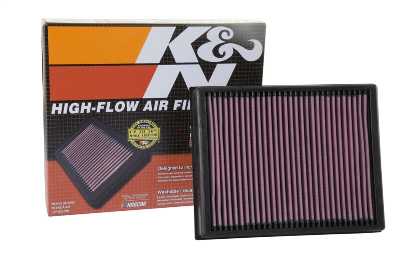 K&N Engineering 33-3086 High-Flow Drop-In Air Filter for Ford Ranger 2.2L/3.2L (2019-2022)