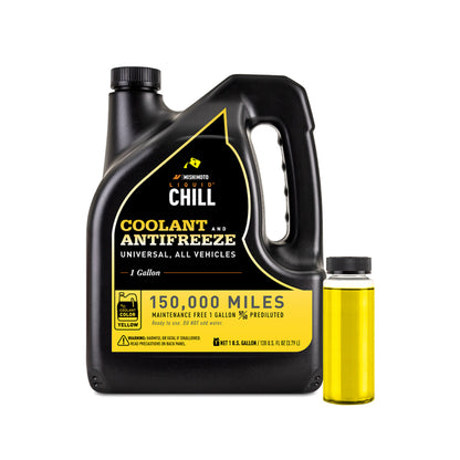 Mishimoto Liquid Chill EG Coolant - Universal Yellow Engine Coolant for Optimal Heat Transfer and Long-Term Engine Protection