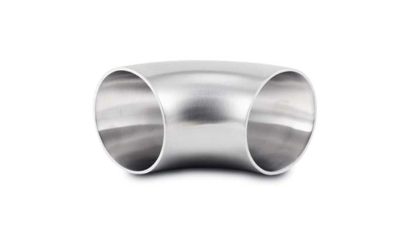 Vibrant 2.5 Inch O.D. T304 Stainless Steel 90 Degree Mandrel Bend with 2.5 Inch Centerline Radius