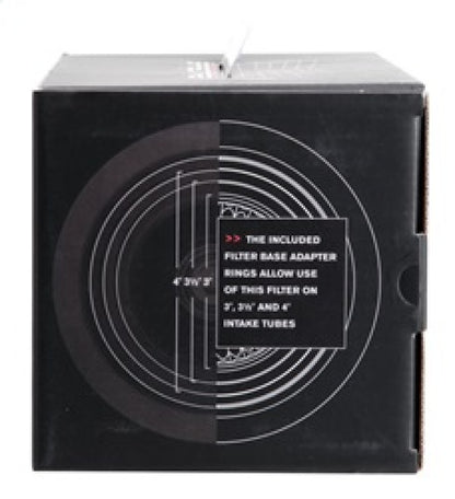Spectre Adjustable Conical Air Filter 9-1/2 Inches Tall - Fits 3, 3-1/2, and 4 Inch Tubes