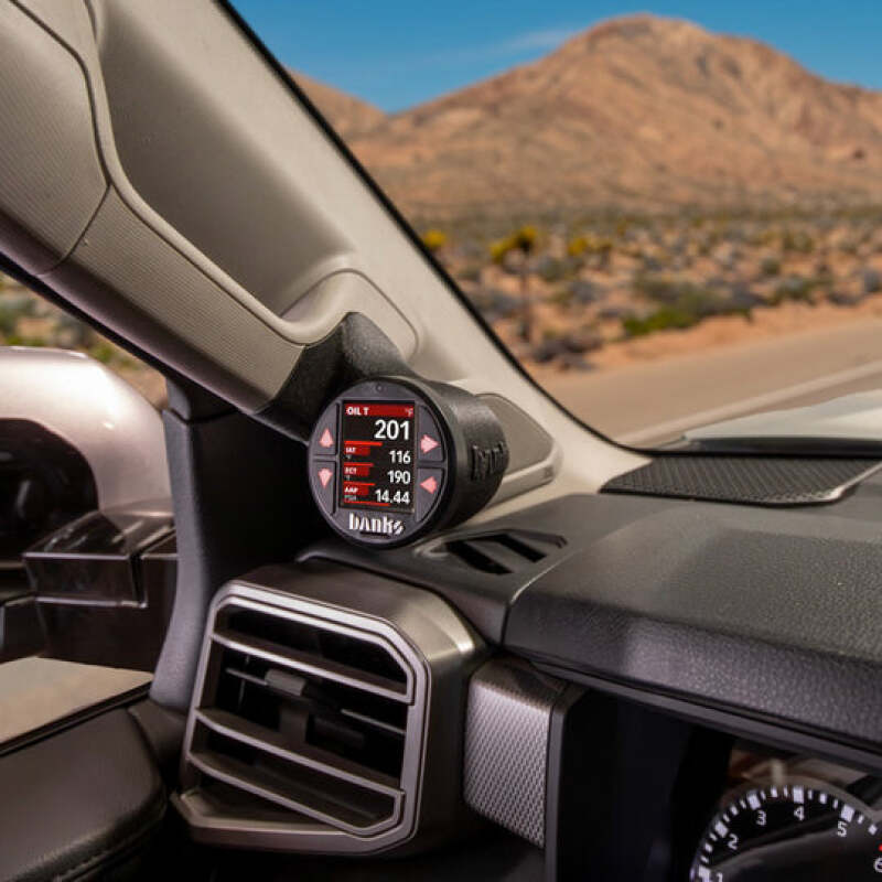 Banks Power 22-24 Toyota Tundra Gauge Pod Kit - Single Gauge for Factory A-Pillar Mounting