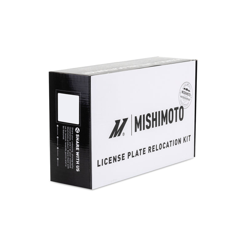 Mishimoto 2011+ Ford F-250/F-350 License Plate Relocation Bracket - Heavy-Duty Steel Mounting Kit