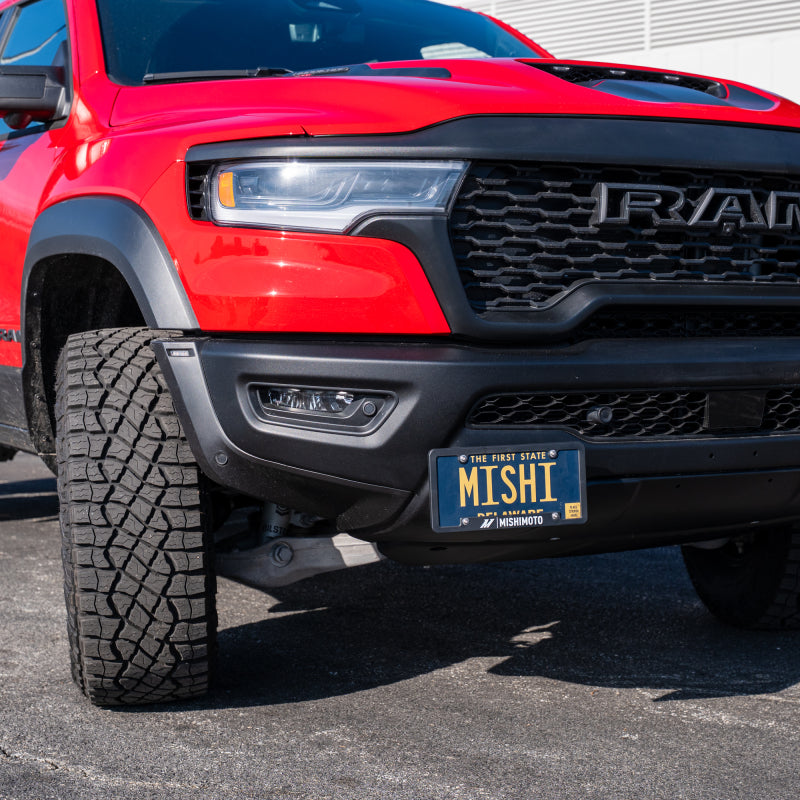 Mishimoto 2025+ Dodge RAM 1500 License Plate Relocation Kit - Improved Airflow and Clean Appearance