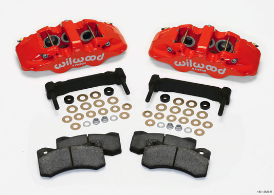 Wilwood Aero6 Front Caliper & Bracket Kit for 1997-2013 Chevy Corvette – Red with 13.38” Z51 Style Rotors