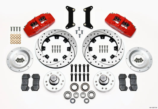 Wilwood Dynapro 6 Front Hub Kit with 12.19-inch Drilled Rotors for 1979-1981 Buick Century