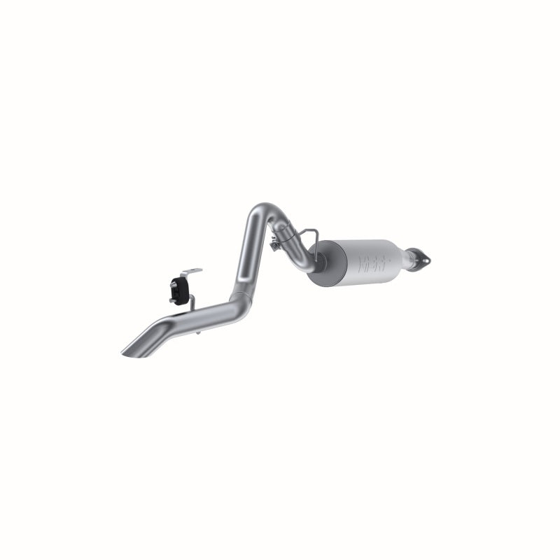 MBRP Armor Lite Series Cat Back Exhaust System for 2004-2006 Jeep Wrangler 4.0L I-6 - Single Side Exit