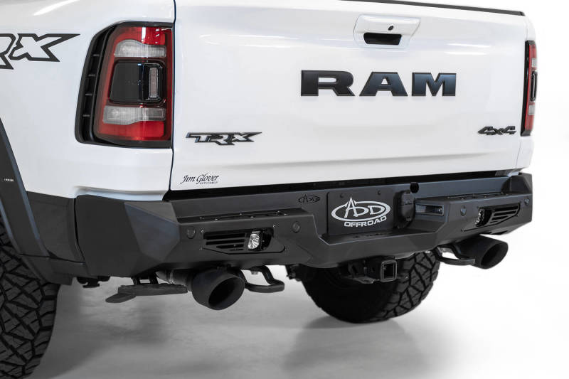 Addictive Desert Designs 2021 Dodge RAM 1500 TRX Bomber Rear Bumper with Cube Light Mounts and Sensor Cutouts