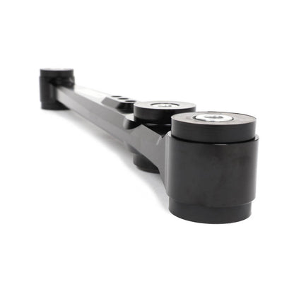 BLOX Racing V2 Billet Rear Lower Control Arms with Poly Bushings for 1996-2000 Honda Civic - Black