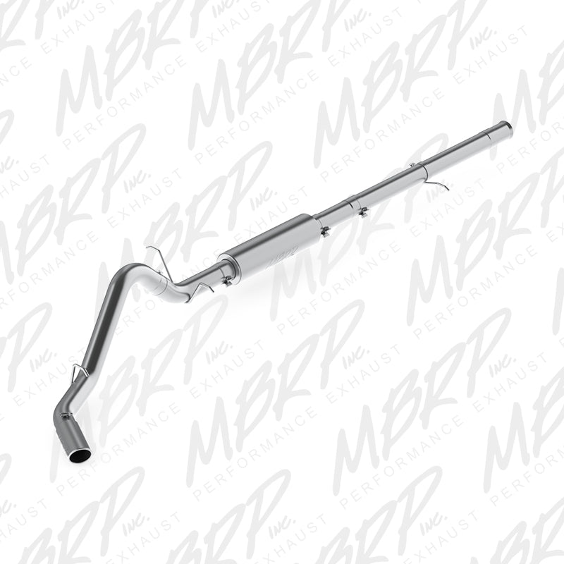 MBRP Armor Lite Series Cat Back Exhaust System for Chevy Silverado & GMC Sierra 1500 - 3.5 Inch Single Side Exit with 4-Inch Tip
