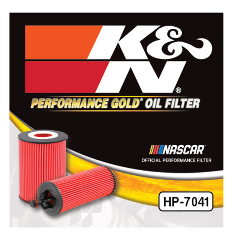 K&N Engineering HP-7041 Performance Oil Filter for 2012-2015 Fiat 500 and Jeep Renegade 1.4L L4 Gas Engines
