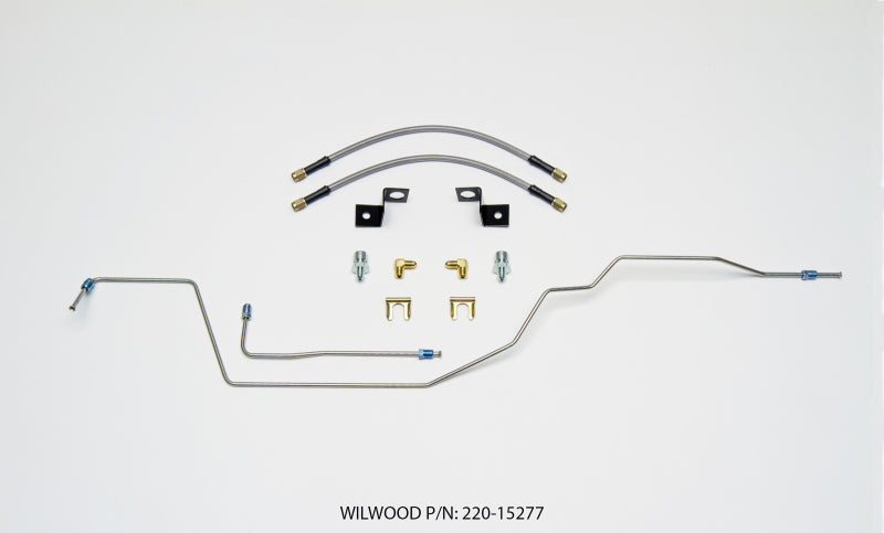 Wilwood Flexline Kit 14 Inch -3 M10-1.0 IF 1/8 NPT 90 Degree with Tubing