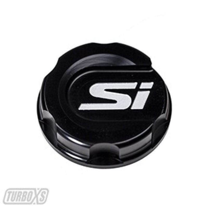 Turbo XS Black Oil Cap with Si Logo for 2017 Honda Civic and More