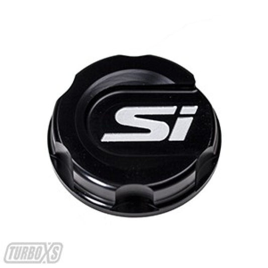 Turbo XS Black Oil Cap with Si Logo for 2017 Honda Civic and More