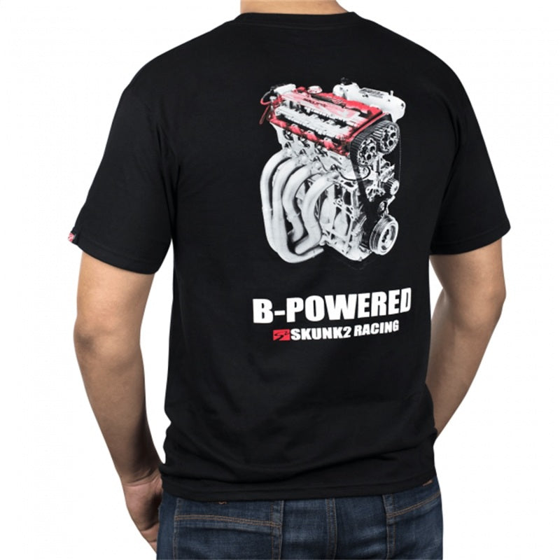 Skunk2 Racing B-Power T-Shirt in Black, Medium - Show Your Honda B-Series Pride