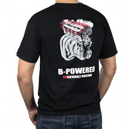 Skunk2 Racing B-Power T-Shirt in Black, Medium - Show Your Honda B-Series Pride