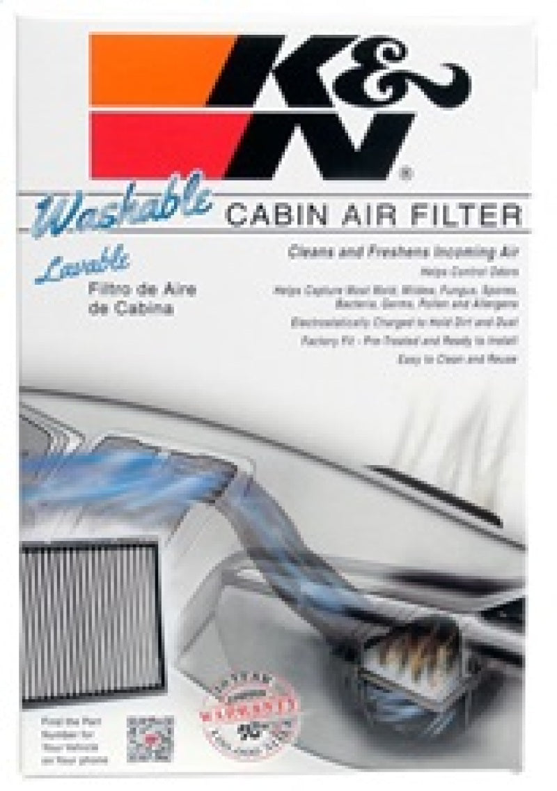 K&N Engineering VF1001 Washable Cabin Air Filter for Nissan Frontier, Xterra, Suzuki Equator