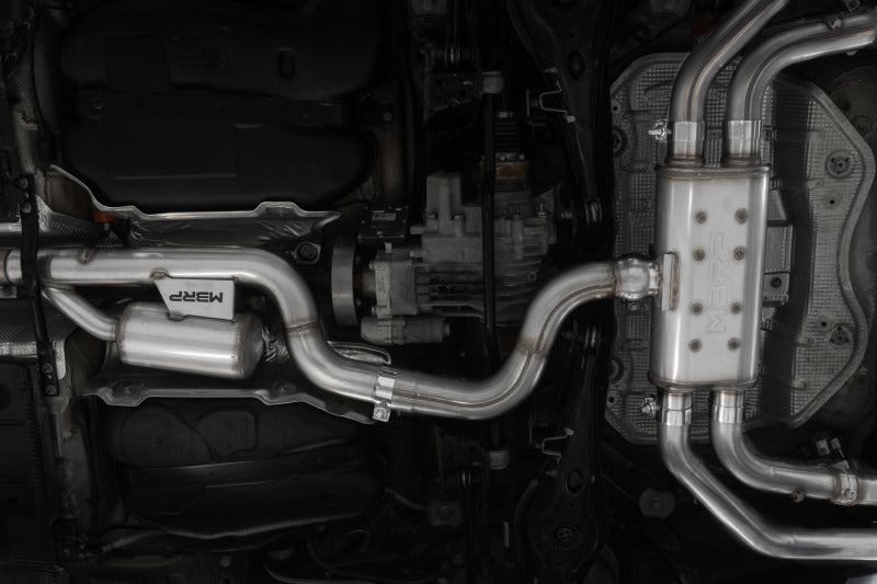 MBRP Armor Pro Series T304 Stainless Steel Cat-Back Exhaust System for 2015-2019 Audi S3 with Active Exhaust and Quad Split Rear Exit