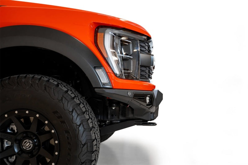 Addictive Desert Designs 2021+ Ford Raptor Bomber Front Bumper with Rigid 360 6-Inch Light Mounts