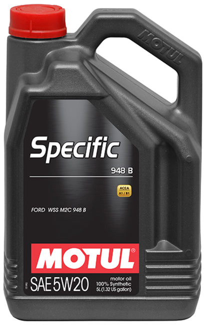 Motul 5L Specific 948B 5W-20 Synthetic Engine Oil for Ford and Jaguar Land Rover