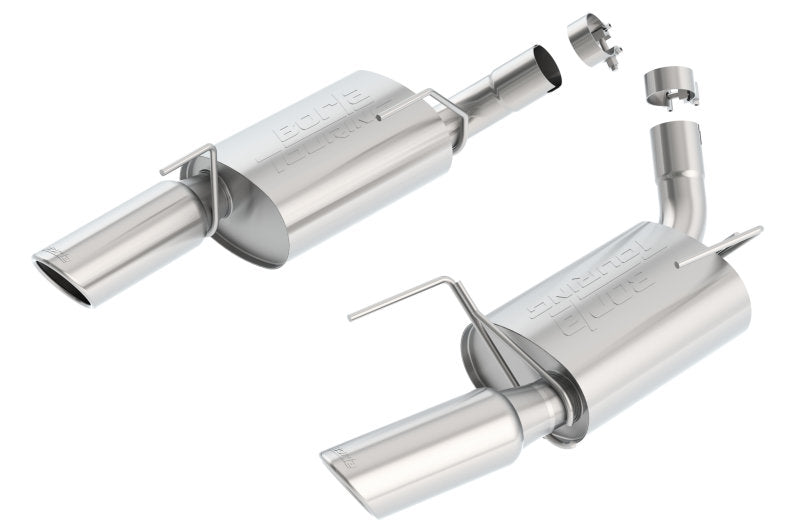 Borla 05-09 Mustang GT 4.6L V8 SS Axle-Back Exhaust System with Touring Mufflers and 4-Inch Chrome Tips