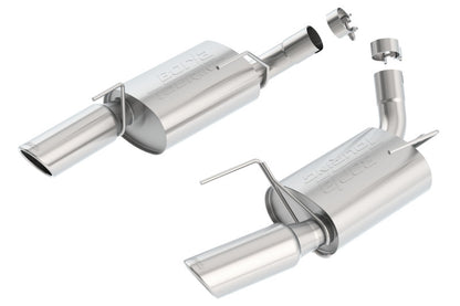 Borla 05-09 Mustang GT 4.6L V8 SS Axle-Back Exhaust System with Touring Mufflers and 4-Inch Chrome Tips