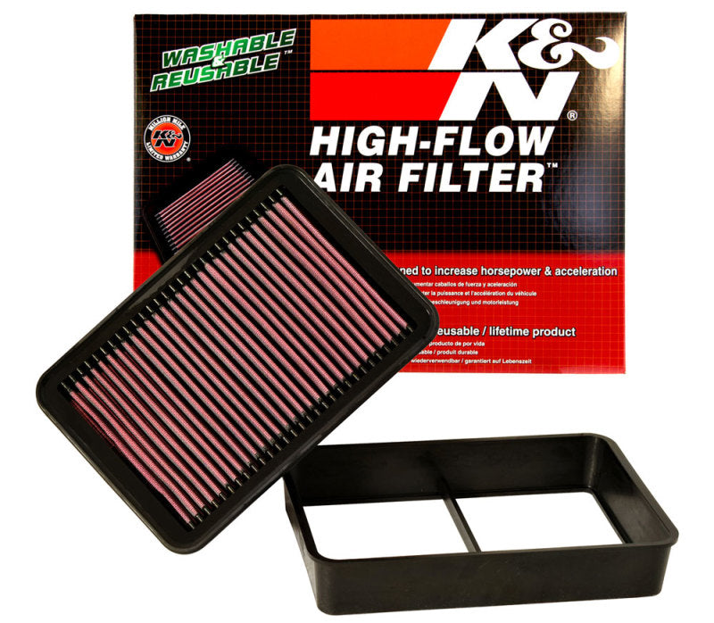 K&N Engineering 33-2392 High-Flow Drop-In Air Filter for Mitsubishi Lancer 2008-2014
