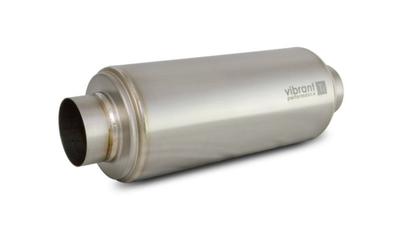 Vibrant Titanium Resonator 3-inch Inlet / 3-inch Outlet, 16 inches Long - Part Number 17532