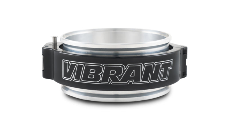 Vibrant 4-inch O.D. Aluminum HD Clamp Assembly with Pinless Locking Mechanism - Anodized Black