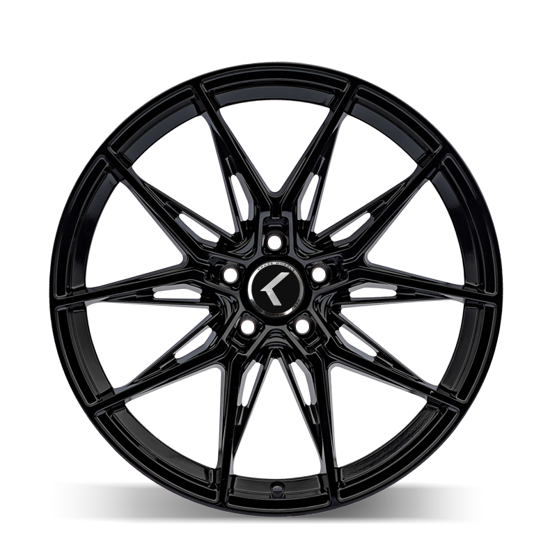 Kraze KR196 Evolve 20x9 Gloss Black Wheel with 5x114.3 Bolt Pattern and +35mm Offset