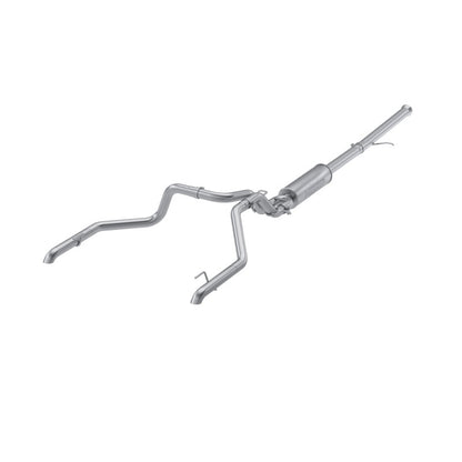 MBRP Armor Pro Series Cat Back Exhaust System for Chevrolet Silverado & GMC Sierra 1500 2022-2024 - 3 Inch Dual Turn Down Tips