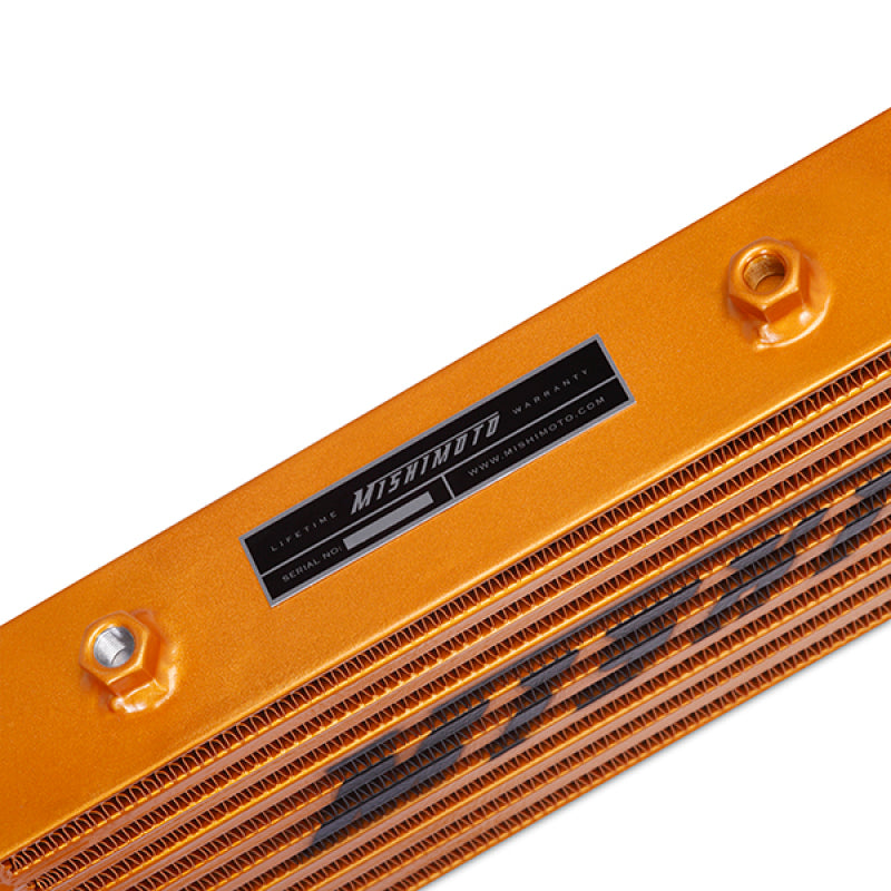 Mishimoto Universal Gold Z Line Intercooler - 28 x 8 x 3 Inches with 21 x 6 x 2.5 Inch Core for Enhanced Turbo Performance