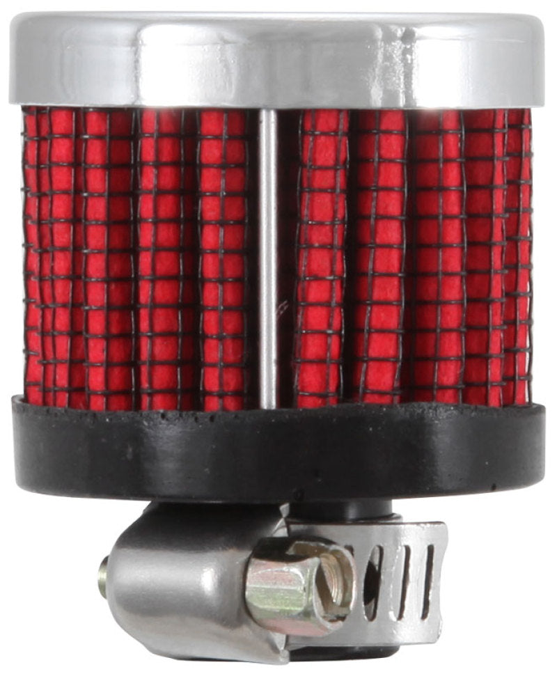 K&N Engineering 62-2470 Chrome Crankcase Vent Filter with 1 3/8 inch Outer Diameter and 1.5 inch Height