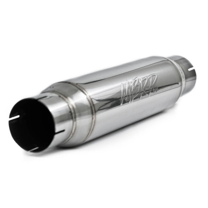 MBRP Universal Resonator with 3-inch Inlet/Outlet – T304 Stainless Steel Performance Muffler